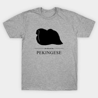 Pekingese Black Silhouette T-Shirt